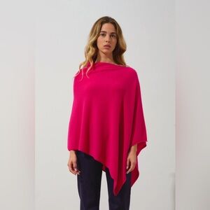 NEW Women's Cashmere Pink Poncho